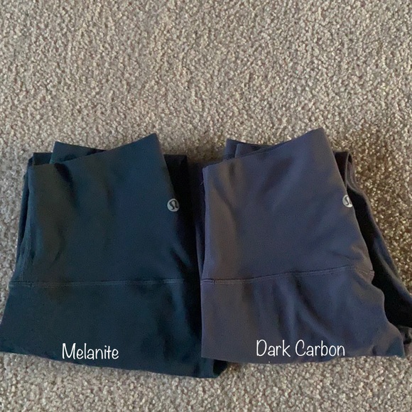 Lululemon Align Melanite/Dark Carbon Comparison